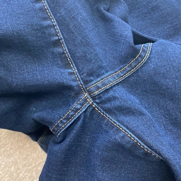 Vintage Y2K Bluenotes Dark Wash Low Rise Flare Leg Jeans 26 - Picture 5 of 15